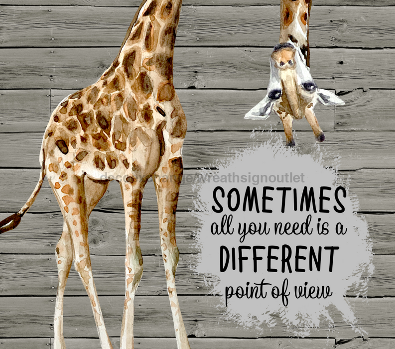 Giraffe Tumbler, Sometimes All You Need Is A Different Point of View Tumbler 20 oz Skinny Tumbler DECOETUMBLER-219 - DecoExchange®