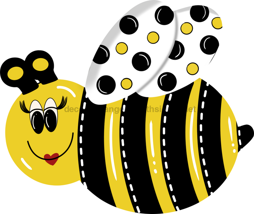 Girl Bee Door Hanger Decoe-W-757-Dh 22’ Wood