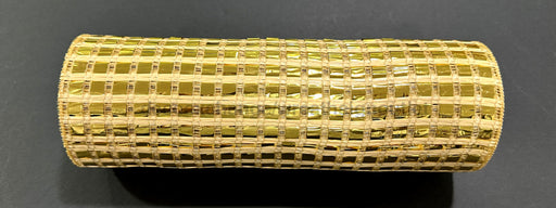 Gld Mtlc Wide Mtlc Mesh 10’’X10Y XB254110-40 Mesh