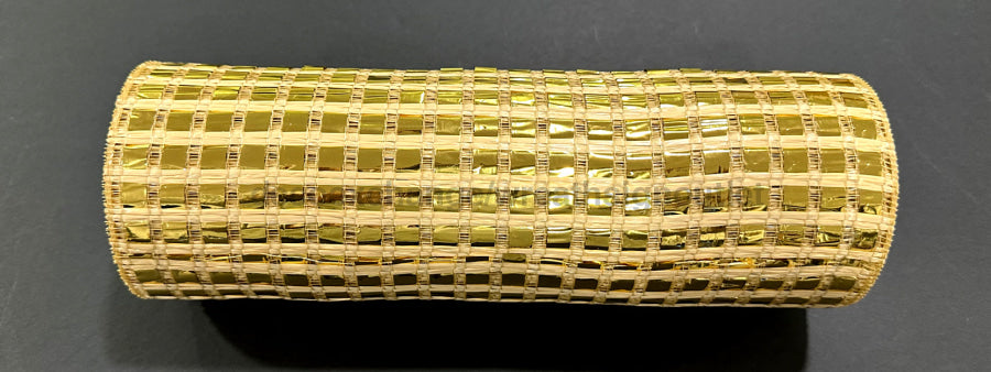 Gld Mtlc Wide Mtlc Mesh 10’’X10Y XB254110-40 Mesh