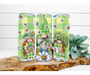 Green Gnome Daisy Tumbler, 20 oz Skinny Tumbler DECOETUMBLER-202 - DecoExchange