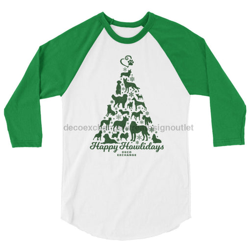 Green - Howlidays - 3/4 sleeve raglan shirt - DecoExchange - DecoExchange