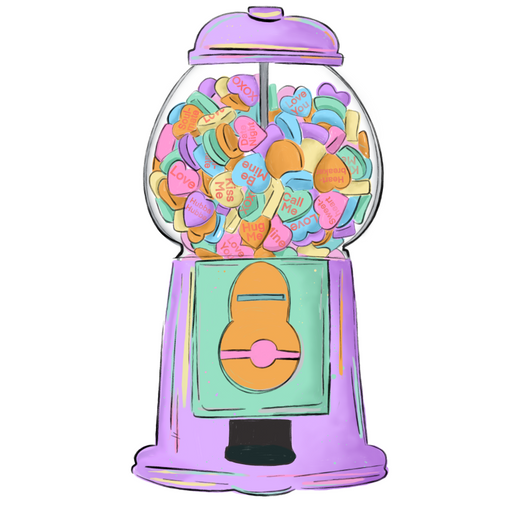 Gumball Sign Wood Sign Door Hanger Decoe-W-482 22