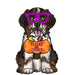 Halloween Dog Door Hanger, MJ-W-00117-DH, 22in Wood Door Hanger