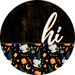 Halloween Door Hanger Dco-01567-Dh 18’ Round Wood