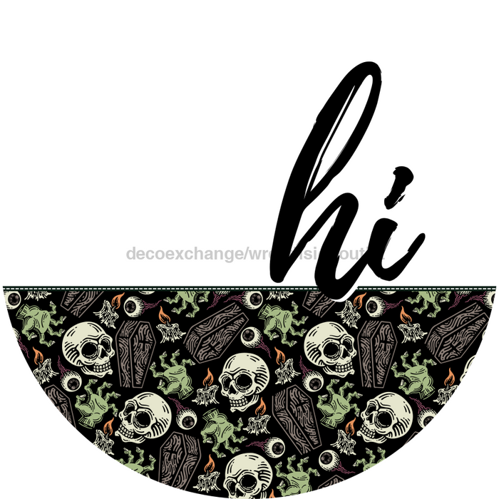 Halloween Door Hanger Dco-01583-Dh 18’ Round Wood