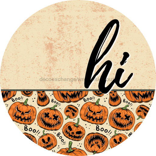 Halloween Door Hanger Dco-01626-Dh 18’ Round Wood
