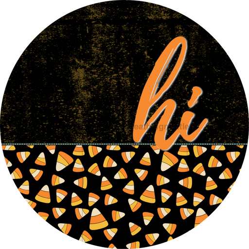 Halloween Door Hanger Dco-01631-Dh 18’ Round Wood