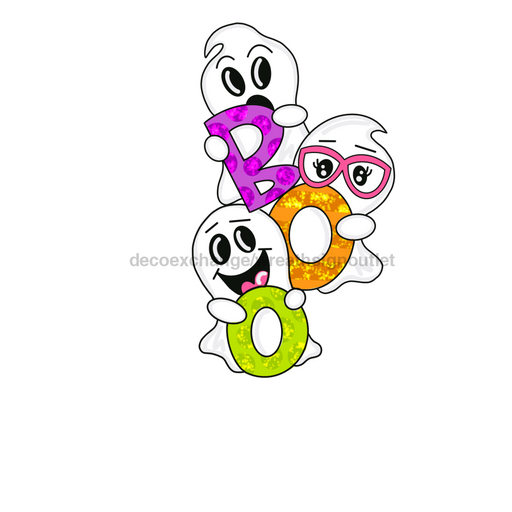 Halloween Ghost Boo Door Hanger Mj-W-00049 22’ Wood