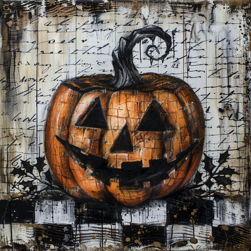 Halloween Pumpkin Sign, DCO-102559, Sign For Wreath, 10x10in Metal Sign