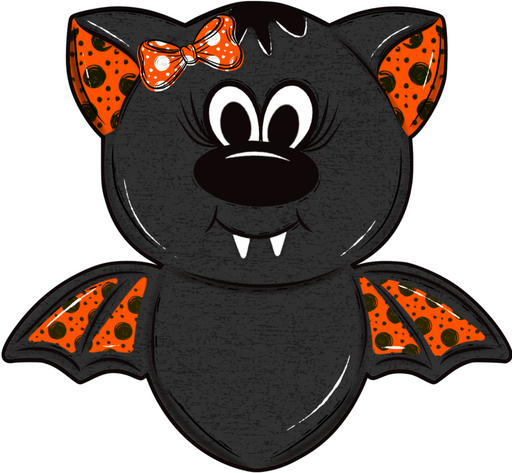 Halloween Sign, Black Girl Bat Sign, Halloween wood sign, DECOE-W-90090, 22" Door Hanger - DecoExchange®