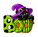 Halloween Sign, Boo Cat Sign, PCD-W-155-DH, 22" Door Hanger