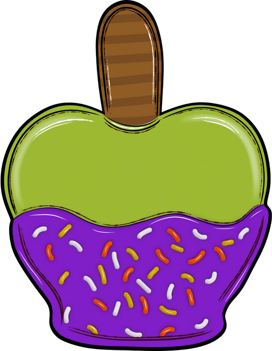 Halloween Sign, Halloween Candy Apple wood sign, DECOE-W-90079, 22" Door Hanger - DecoExchange®