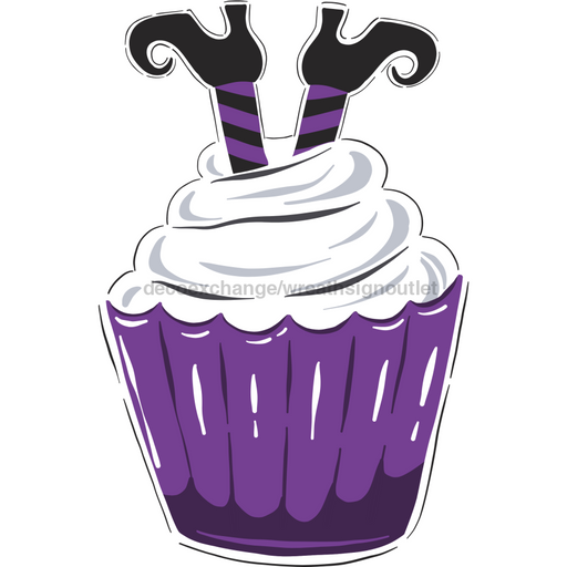 Halloween Sign, Halloween Cupcake, Halloween wood sign, DECOE-W-90059, 22" Door Hanger - DecoExchange®