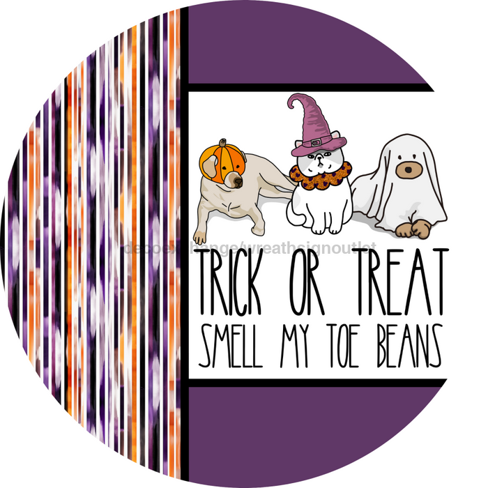 Halloween Sign, DCO-102822-DH, Sign For Wreath, 18" Door Hanger