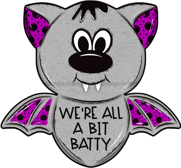 Halloween Sign, Gray Bat Sign, Halloween wood sign, DECOE-W-90086, 22