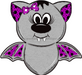 Halloween Sign, Gray Girl Bat Sign, Halloween wood sign, DECOE-W-90087, 22" Door Hanger - DecoExchange®