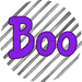 Halloween Sign Simple Boo Decoe-4510 Door Hanger 18 Wood Round