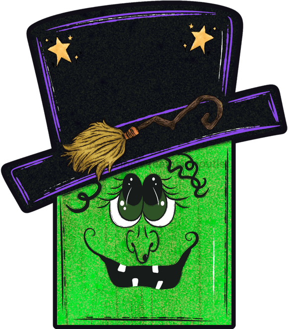 Halloween Sign, Halloween Witch wood sign, DECOE-W-90082, 22
