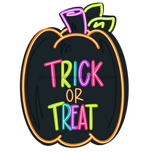 Halloween Trick Or Treat Door Hanger Mj-W-00057 22’ Wood