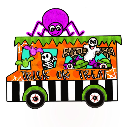 Halloween Truck Door Hanger, MJ-W-00102-DH, 22in Wood Door Hanger