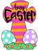 Happy Easter Door Hanger Cross Wood Sign Decoe-W-542 22