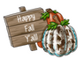 Happy Fall Y'all, Pumpkin Sign, Fall Sign, wood sign, PCD-W-025 - DecoExchange®