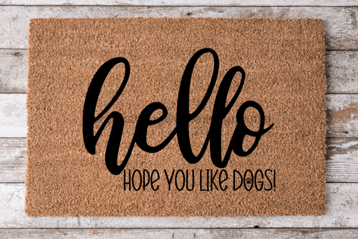 Hello Hope You Like Dog Hair - Funny Dog Door Mat - 30x18" Coir Door Mat - DECOE-CM-051 - DecoExchange