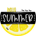 Hello Summer Lemon Sign Decoe-4093-Dh 18 Wood Round