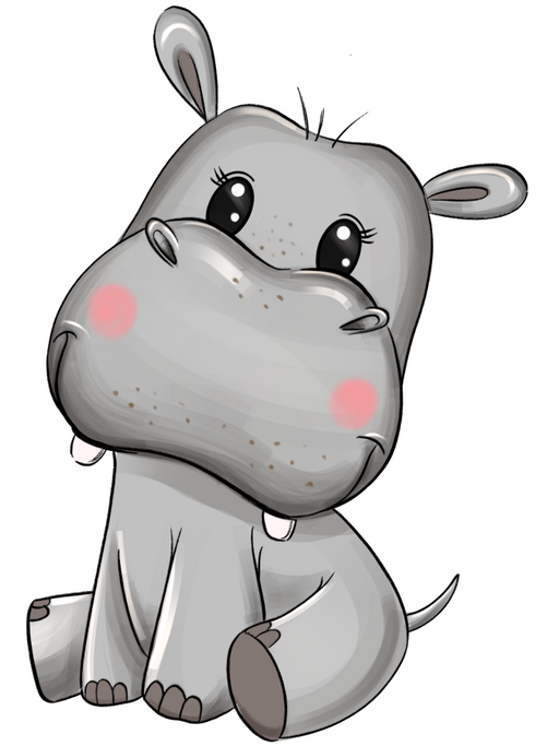 Hippo Door Hanger Decoe-W-668-Dh 22’ Wood