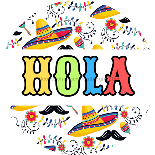 Hola Door Hanger Dbj-0014-Dh Sign For Wreath 18 Round