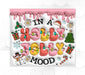 Holly Jolly Tumbler Christmas 20 Oz Skinny Decoetumbler-338