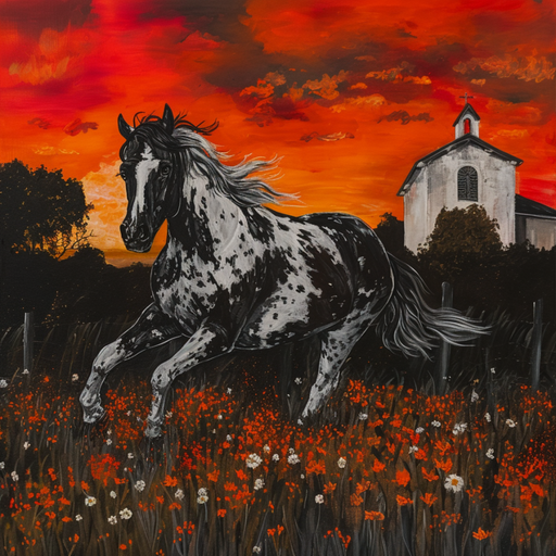 Horse Sign, DCO-13308, Sign For Wreath, 10x10" Metal Sign