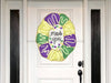 King Cake Sign Mardi Gras Louisiana Wood Sign Door Hanger Decoe-W-332 22