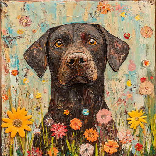 Lab Sign, Dog Sign, DCO-13528, Sign For Wreath, 10x10" Metal Sign