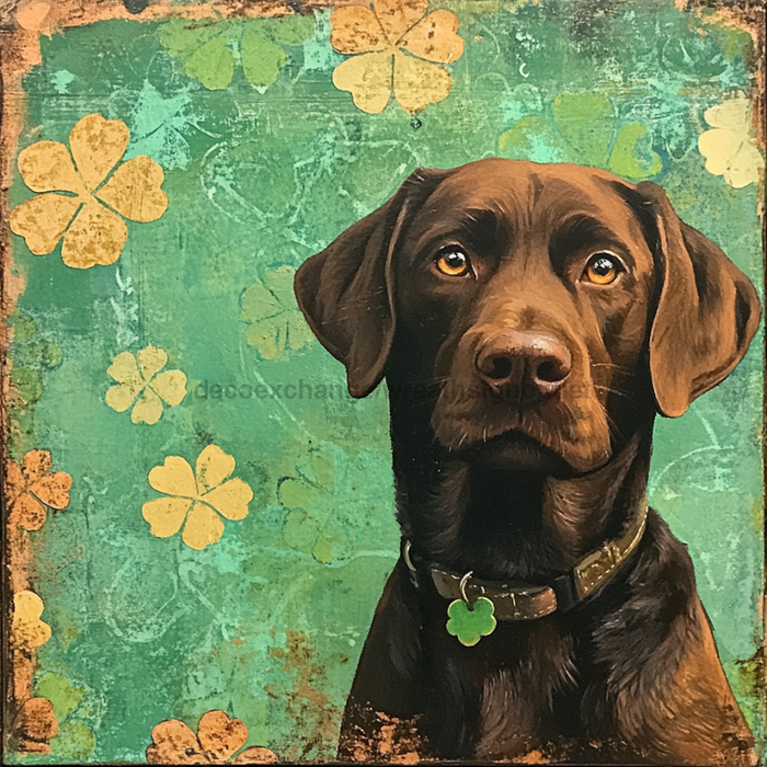 Lab Sign, Dog Sign, DCO-13529, Sign For Wreath, 10x10" Metal Sign