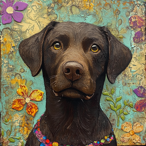 Lab Sign, Dog Sign, DCO-13531, Sign For Wreath, 10x10" Metal Sign