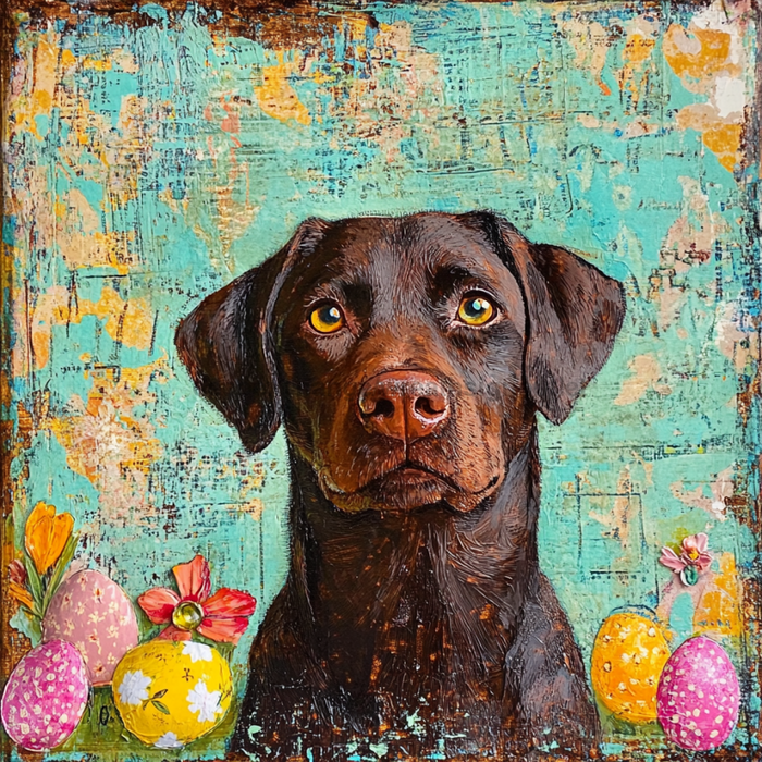 Lab Sign, Dog Sign, DCO-13536, Sign For Wreath, 10x10" Metal Sign