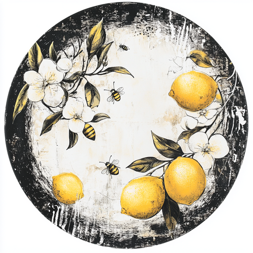 Lemon Sign, Everyday Sign, DCO-13041, Sign For Wreath, 10" Metal Sign