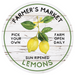 Lemon Sign, Farmers Market Sign, DECOE-4063-DH, 18 Wood Round