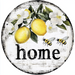 Lemon Sign, Home Sign, DCO-13021, Sign For Wreath, 10" Metal Sign
