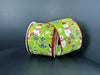 Lime Glt Stn/Snowmen Frolick 2.5’’X10Y 72504-40-09 Ribbon