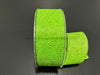 Lime Glittered Flwr Embossed 2.5’’X50Y 871-40-439 Ribbon