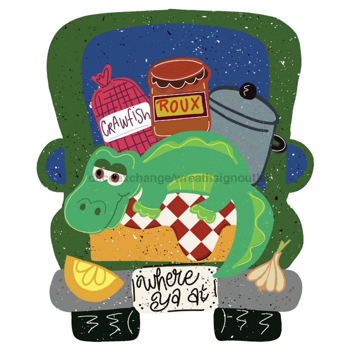 Louisiana Door Hanger Cajun Wood Sign Decoe-W-098 22