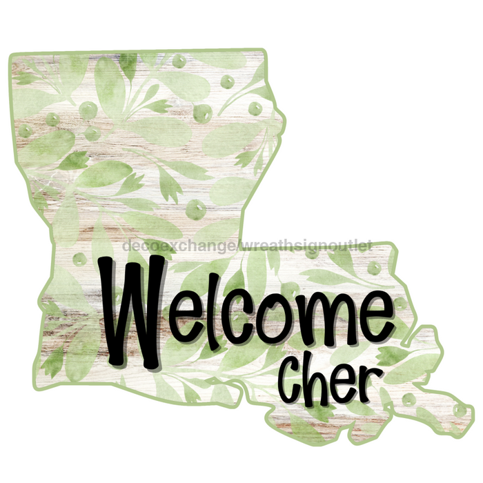 Louisiana Door Hanger Wood Sign Decoe-W-903471 22