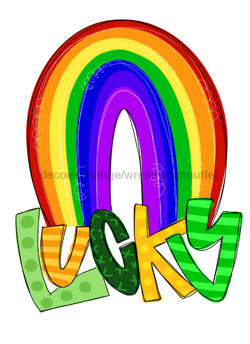 Lucky Rainbow Door Hanger Tww-W-0012 22’ Wood