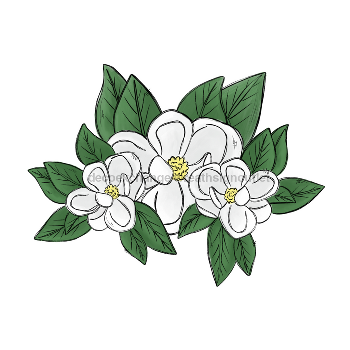 Magnolia Door Hanger Decoe-W-661-Dh 22’ Wood