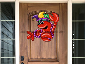 Mardi Gras Sign Crawfish Wood Sign Pcd-W-072 22 Door Hanger
