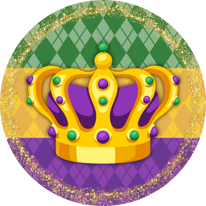 Mardi Gras Sign, DCO-13146-DH, Sign For Wreath, 18" Door Hanger