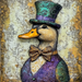 Mardi Gras Sign, Duck Sign, DCO-13061, Sign For Wreath, 10x10" Metal Sign